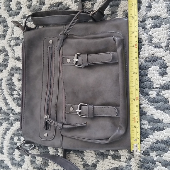 Ardene Cross Body Purse ❤Metallic Grey ❤ - Picture 7 of 8